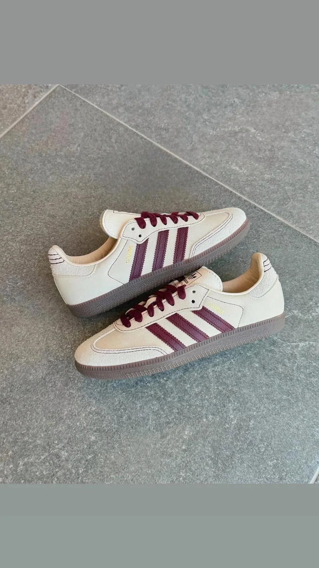 Samba burgundy & beige
