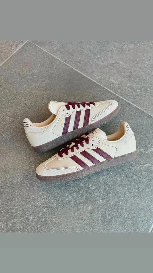 Samba burgundy & beige